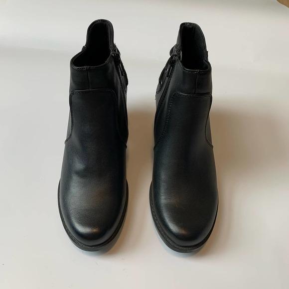 Baretraps Womens Roscoe Ankle Heeled Booties Size 6M Black Career Side Zip - Picture 3 of 16